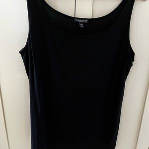 EILEEN FISHER SILK TANK TOP Black 1X